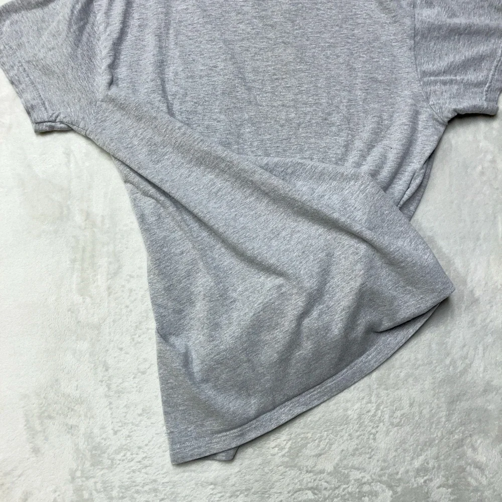 Naked & Famous T-Shirt Men M Gray Cotton Tee Pocket Circular Knit Made in Canada